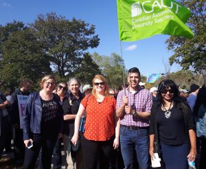 CAS Committee Members at York University Rally (Credit: Geraldine Eliot)